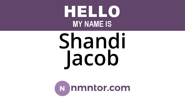 Shandi Jacob