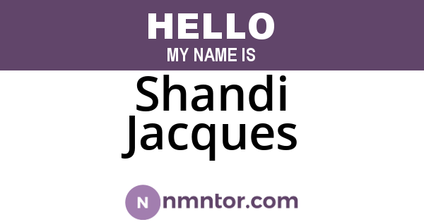 Shandi Jacques