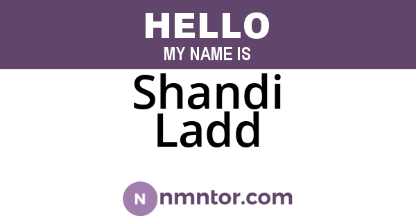 Shandi Ladd