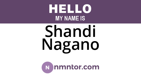 Shandi Nagano