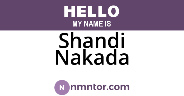 Shandi Nakada