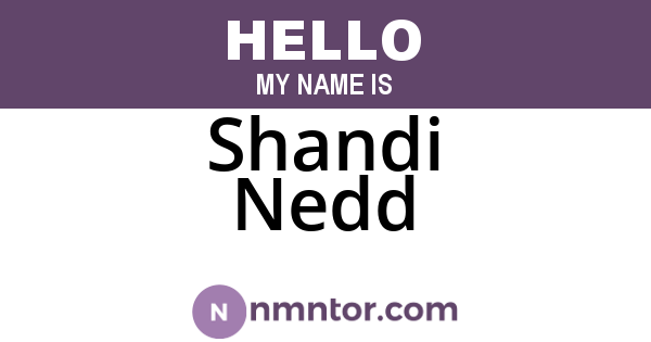 Shandi Nedd