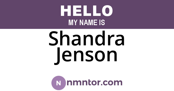 Shandra Jenson