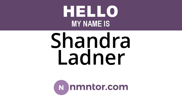 Shandra Ladner
