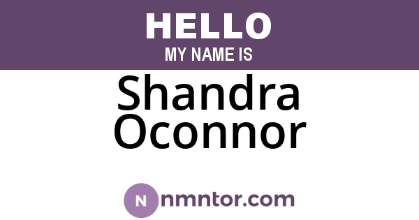 Shandra Oconnor