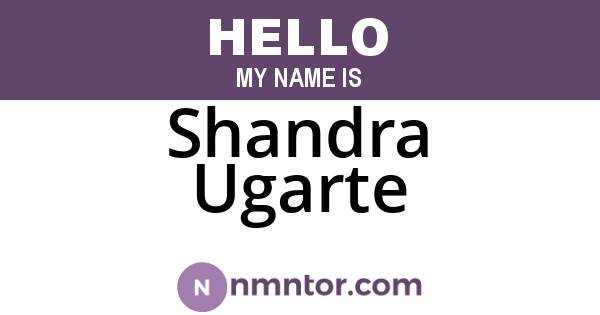 Shandra Ugarte