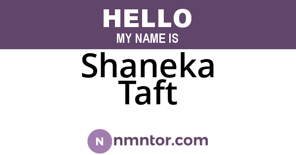 Shaneka Taft