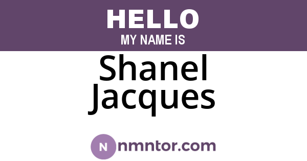 Shanel Jacques