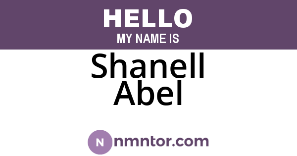 Shanell Abel