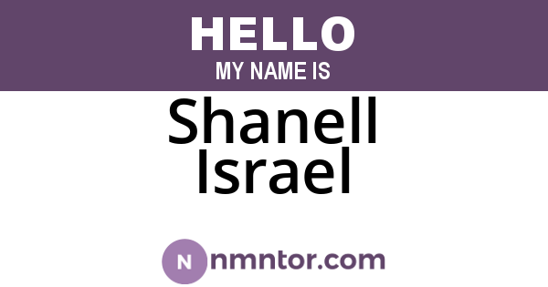 Shanell Israel