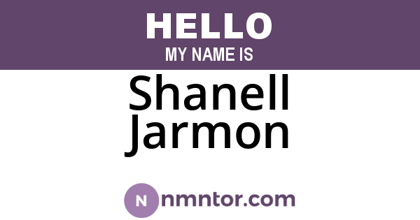 Shanell Jarmon