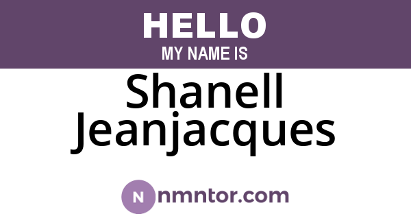 Shanell Jeanjacques