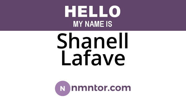 Shanell Lafave