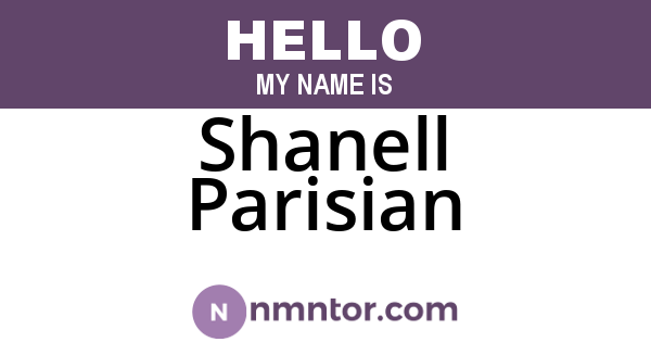 Shanell Parisian