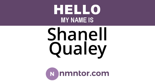 Shanell Qualey