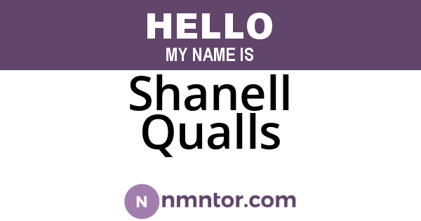 Shanell Qualls