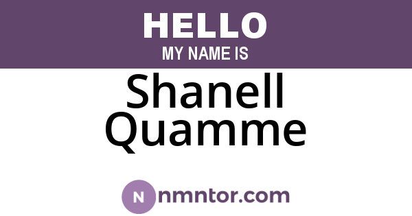 Shanell Quamme