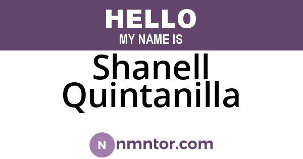 Shanell Quintanilla