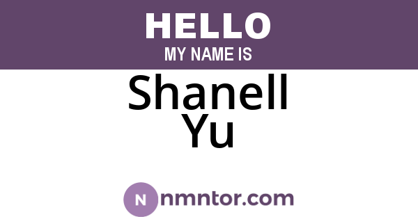 Shanell Yu