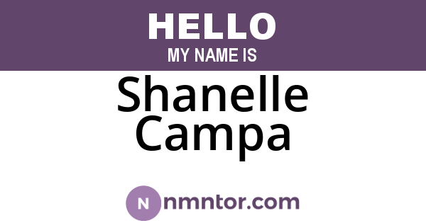 Shanelle Campa