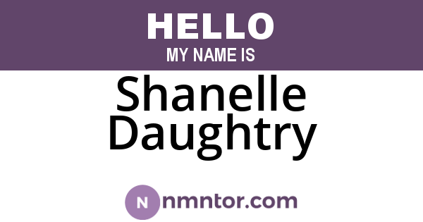 Shanelle Daughtry