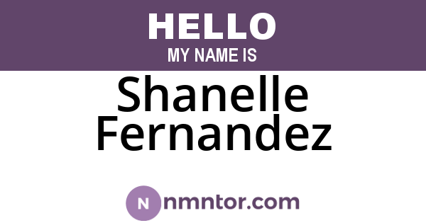 Shanelle Fernandez