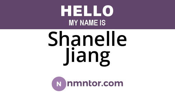 Shanelle Jiang