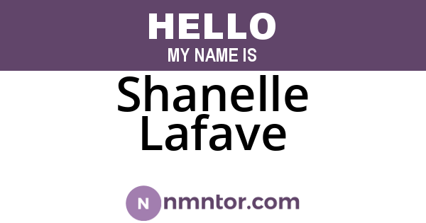Shanelle Lafave