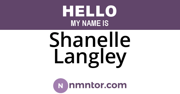 Shanelle Langley