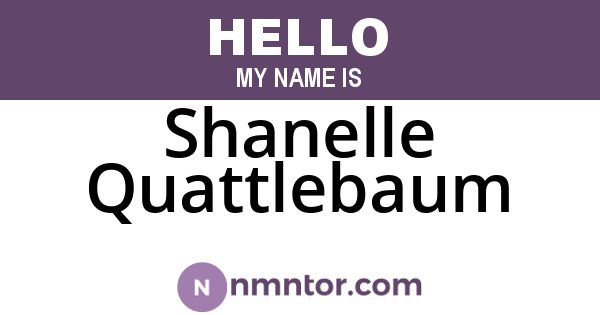 Shanelle Quattlebaum