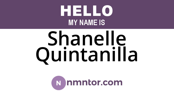 Shanelle Quintanilla