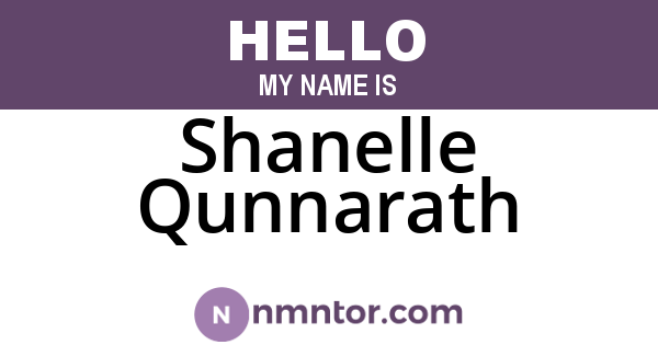 Shanelle Qunnarath