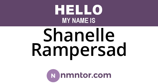 Shanelle Rampersad