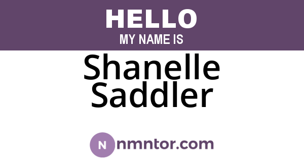 Shanelle Saddler