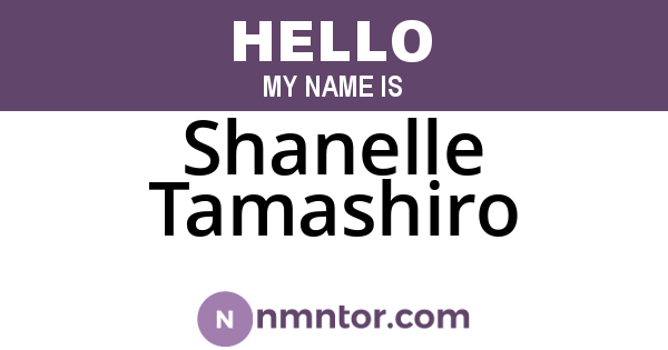 Shanelle Tamashiro