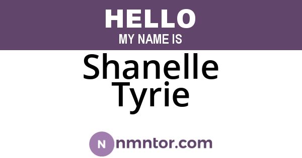 Shanelle Tyrie