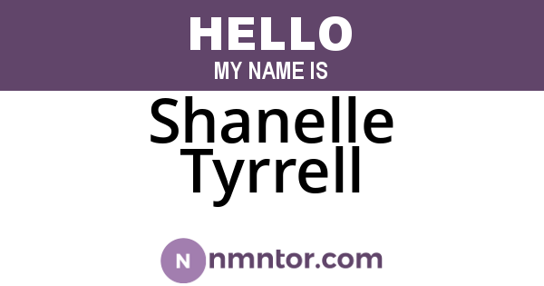 Shanelle Tyrrell