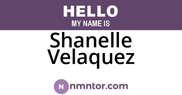 Shanelle Velaquez