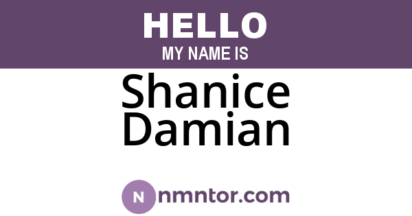 Shanice Damian