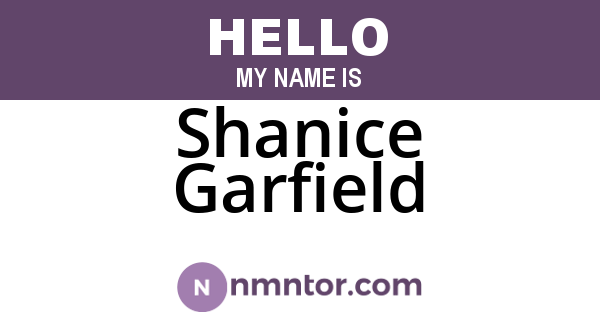 Shanice Garfield