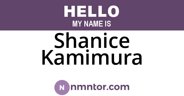 Shanice Kamimura