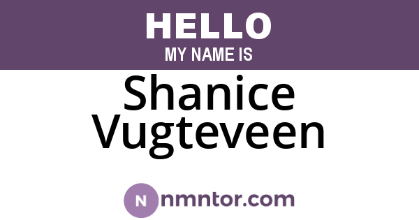 Shanice Vugteveen