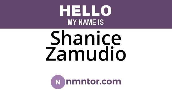 Shanice Zamudio