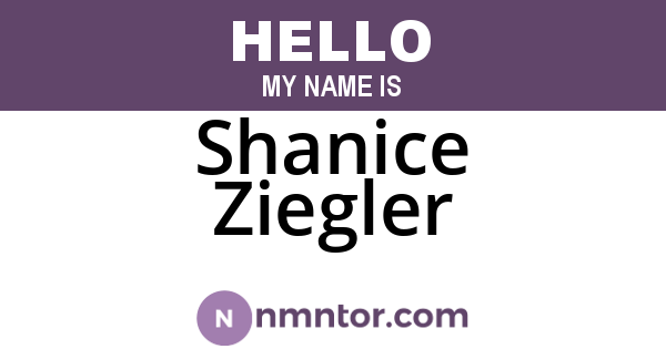 Shanice Ziegler