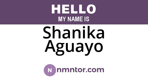 Shanika Aguayo