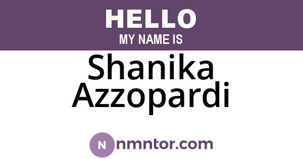 Shanika Azzopardi