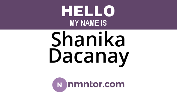 Shanika Dacanay