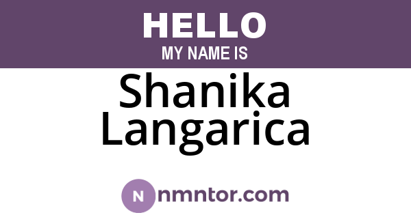 Shanika Langarica