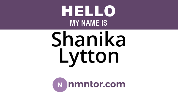 Shanika Lytton
