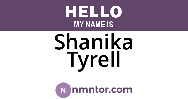 Shanika Tyrell